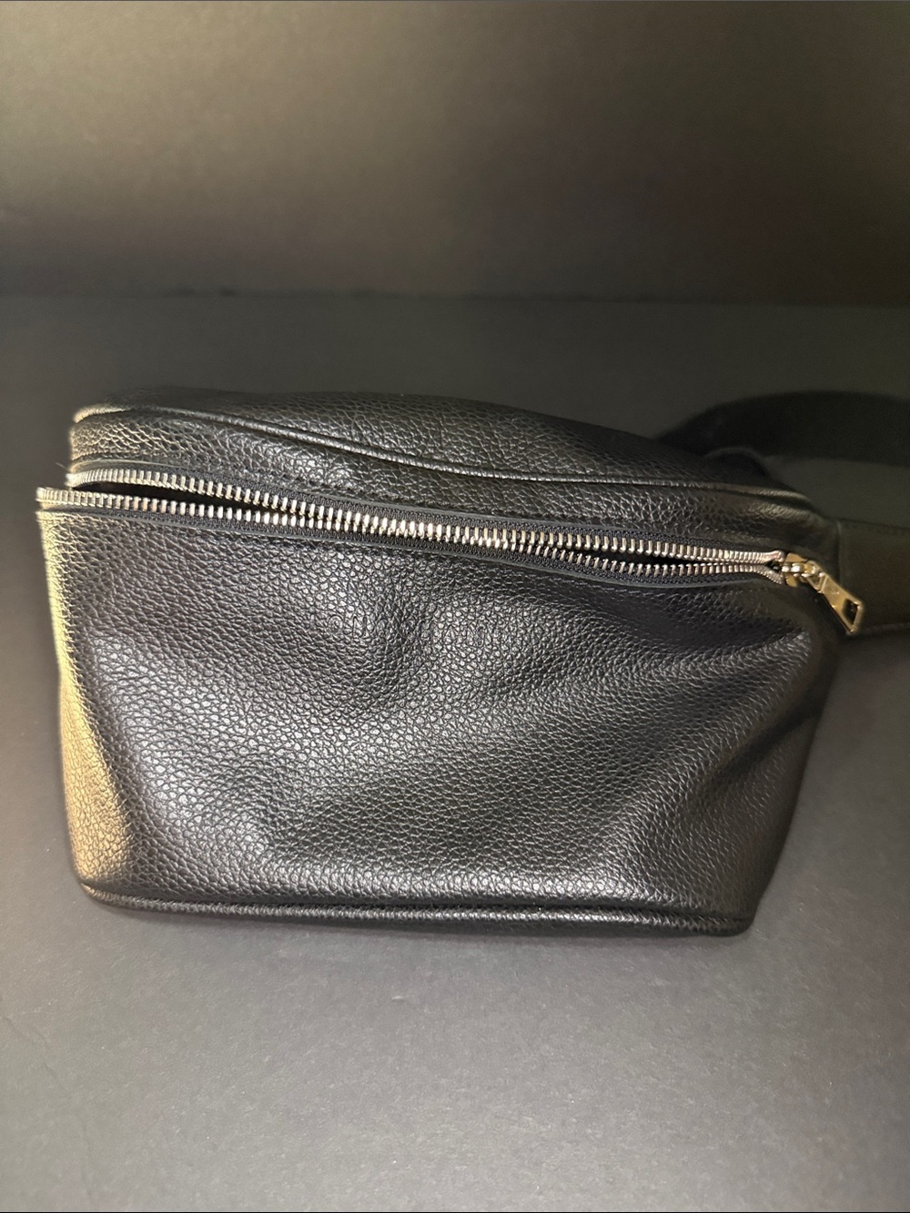 Longchamp Black Leather Le Foulonné M Crossbody Belt Bag - Picture 5 of 5